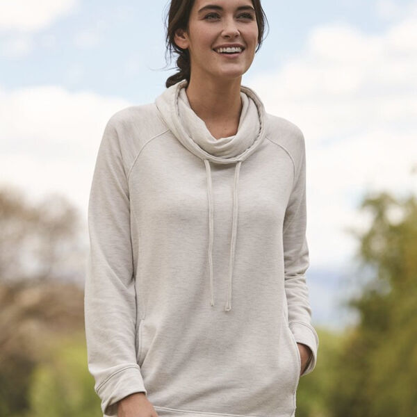 Women’s HeatLast™ Fleece Faux Cashmere Funnel Neck Sweatshirt Thumbnail